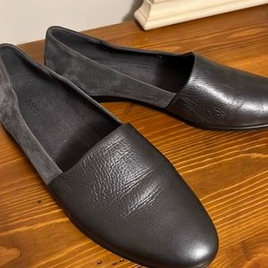 Ecco brand, half suede, half leather flats